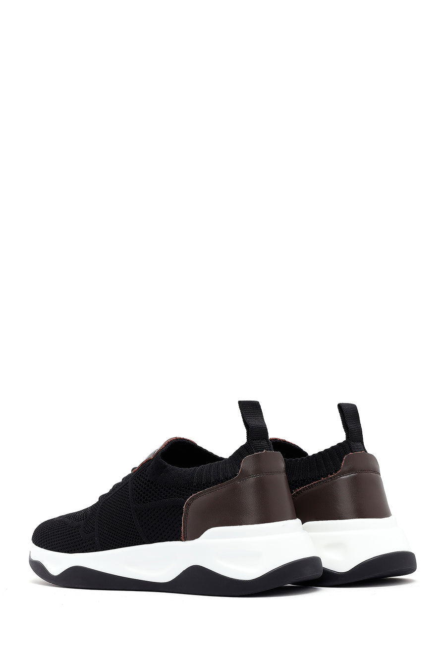 Derimod Zero Men's Black Thick Soled Fabric Sneaker