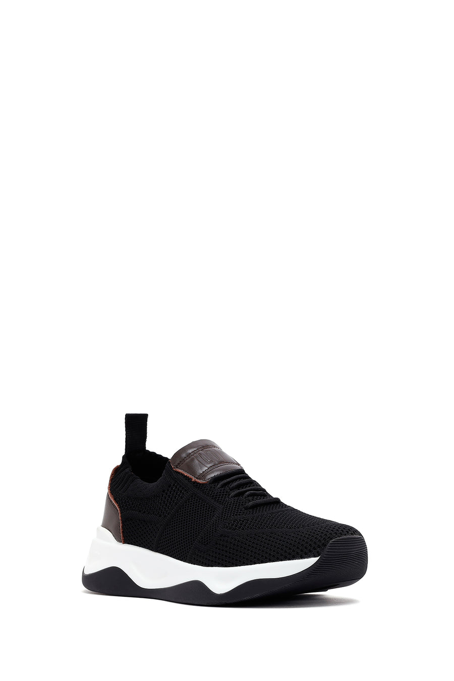 Derimod Zero Men's Black Thick Soled Fabric Sneaker