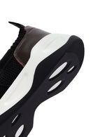 Derimod Zero Erkek Siyah Kalın Tabanlı Kumaş Sneaker | Derimod