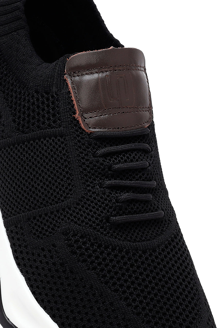 Derimod Zero Men's Black Thick Soled Fabric Sneaker