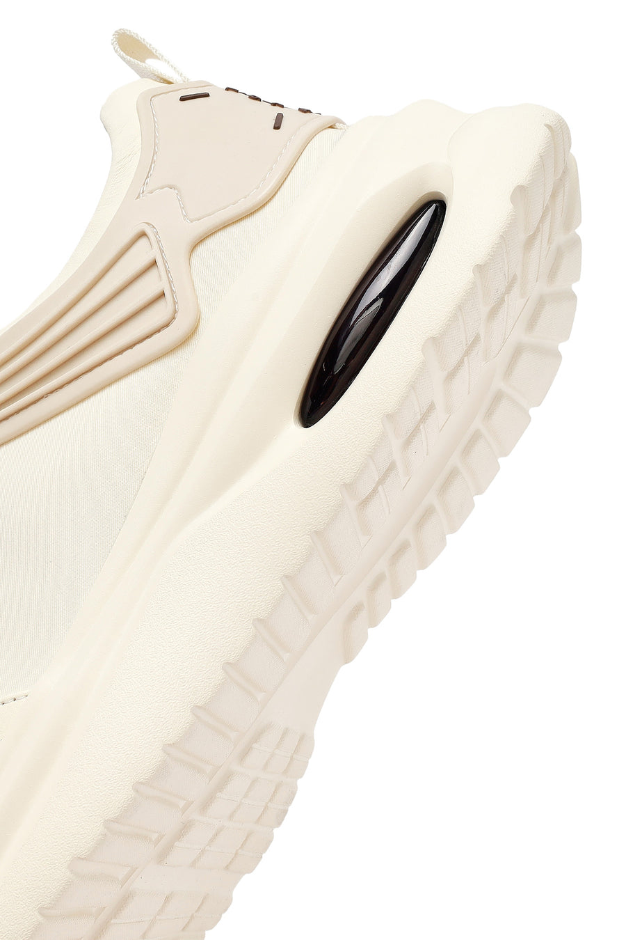 Erkek Bej Bağcıklı Kalın Tabanlı Kumaş Sneaker