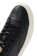Men's Black Lace-up Leather Sneaker | Derimod