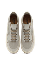 Men's Beige Lace-up Leather Sneaker | Derimod