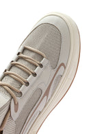 Men's Beige Lace-up Leather Sneaker | Derimod