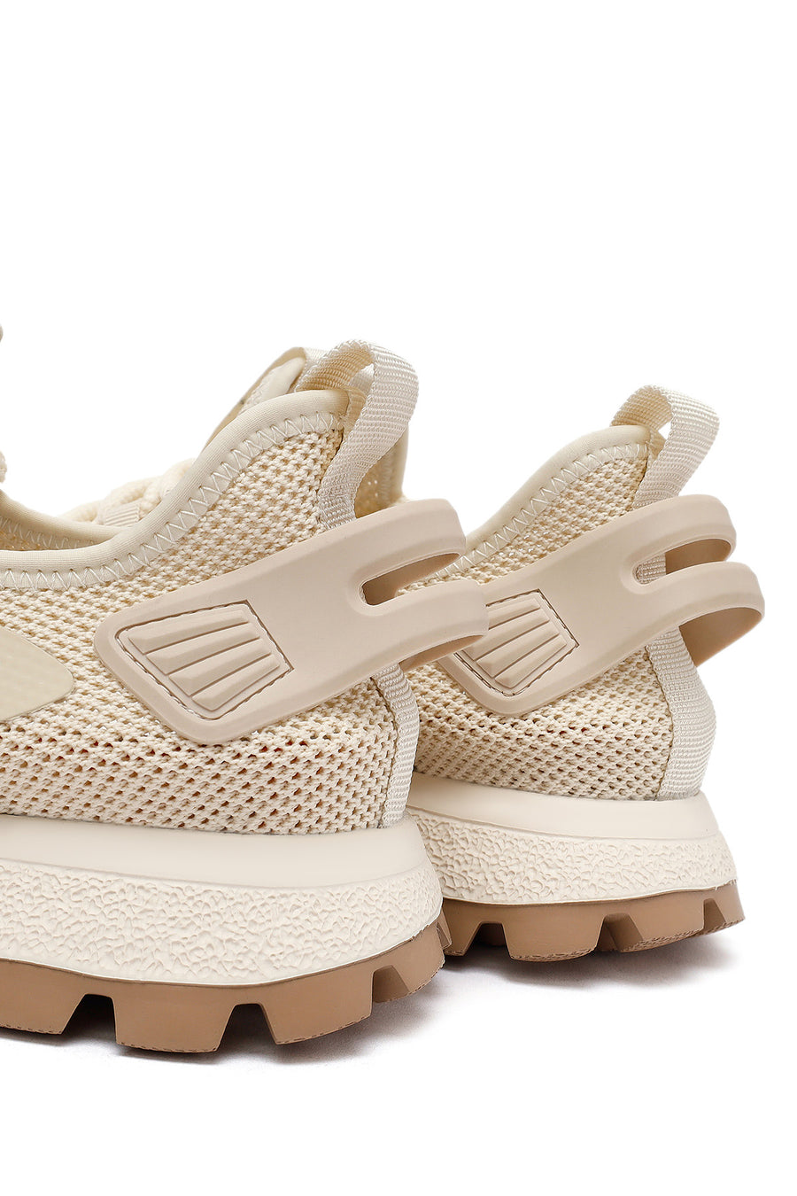 Derimod Zero Men's Beige Laced Thick Soled Fabric Sneakers