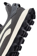 Derimod Zero Erkek Gri Bağcıklı Kalın Tabanlı Kumaş Sneaker | Derimod