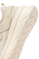 Derimod Zero Men's Beige Laced Thick Soled Fabric Sneakers | Derimod