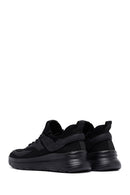 Derimod Zero Men's Black Lace-Up Thick-Sole Fabric Sneaker | Derimod