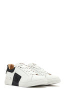 Erkek Beyaz Bağcıklı Kalın Tabanlı Deri Sneaker | Derimod