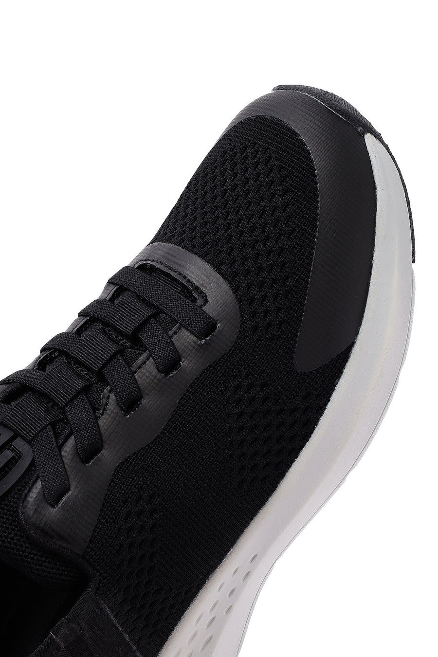 Derimod Zero Men's Black Thick Soled Fabric Sneaker