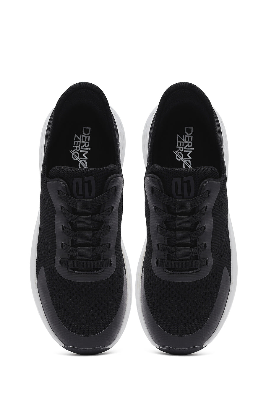Derimod Zero Men's Black Thick Soled Fabric Sneaker