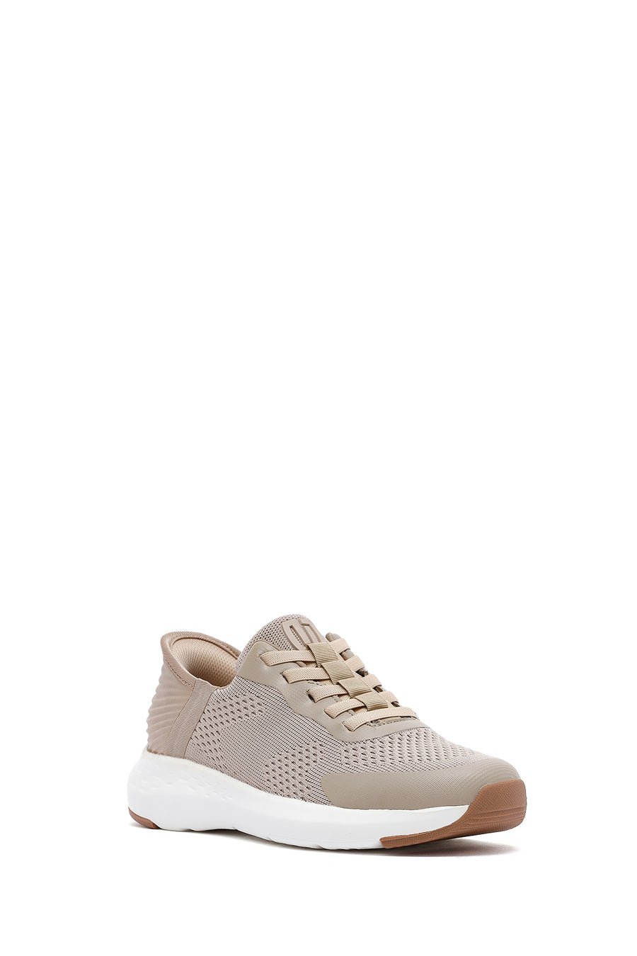 Derimod Zero Men's Beige Thick-Soled Fabric Sneakers