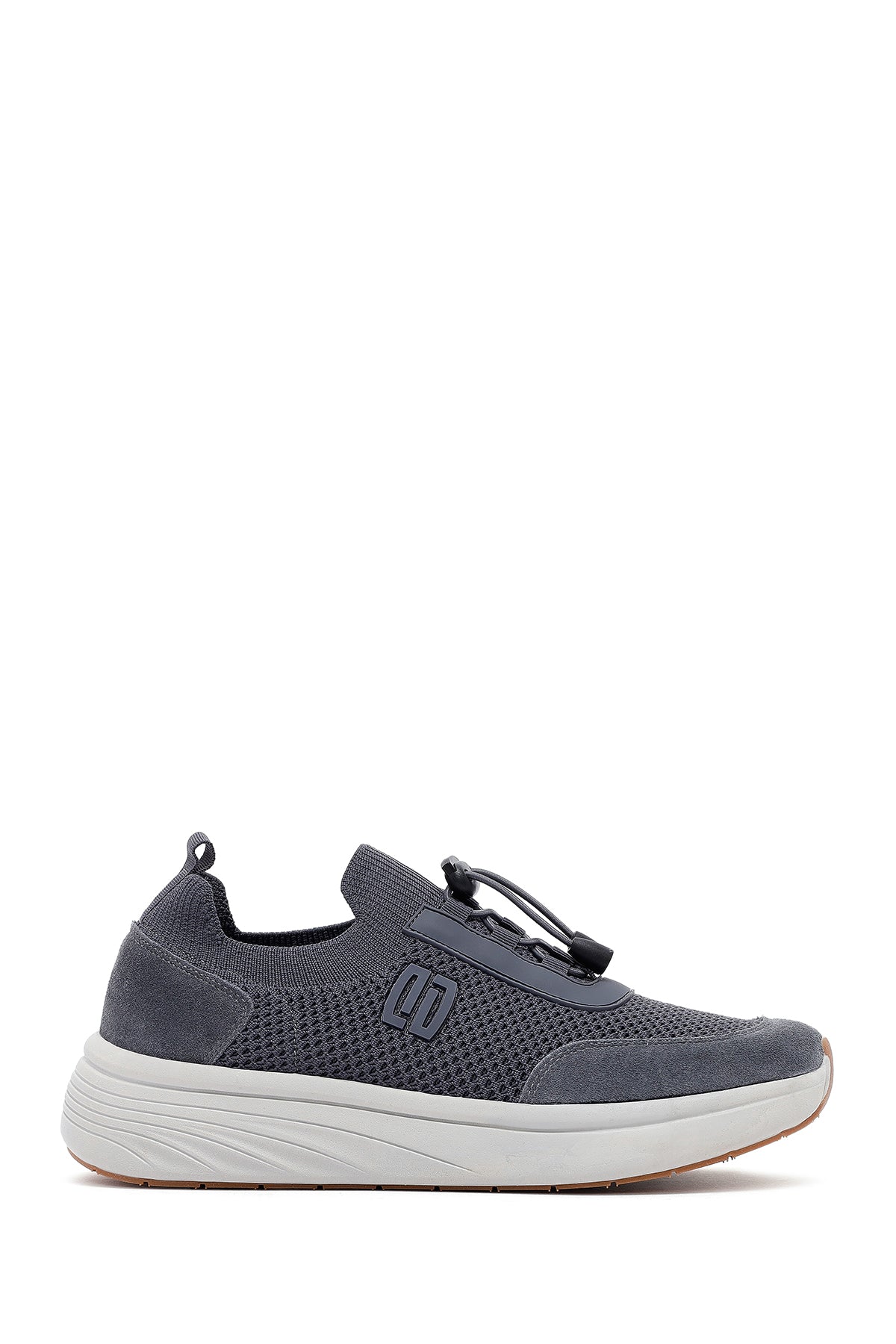 Derimod Zero Erkek Gri Kalın Tabanlı Kumaş Sneaker 25SFD69506F | Derimod