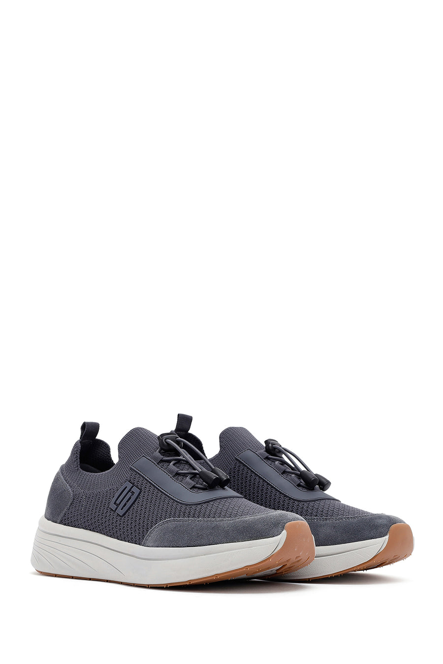 Derimod Zero Men's Gray Thick Soled Fabric Sneaker