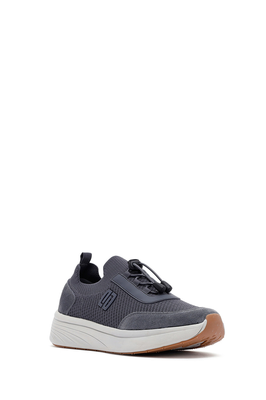 Derimod Zero Men's Gray Thick Soled Fabric Sneaker
