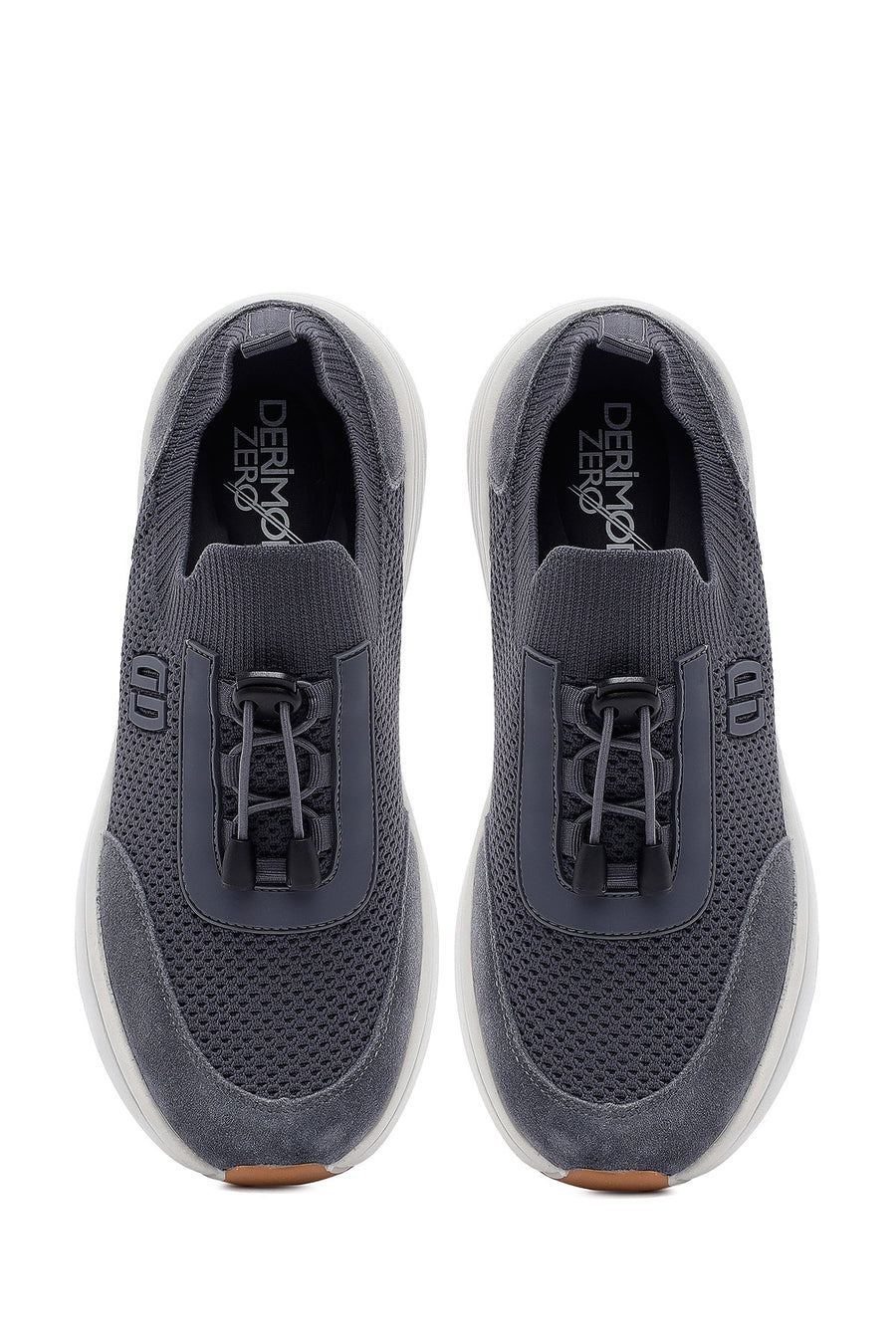 Derimod Zero Men's Gray Thick Soled Fabric Sneaker