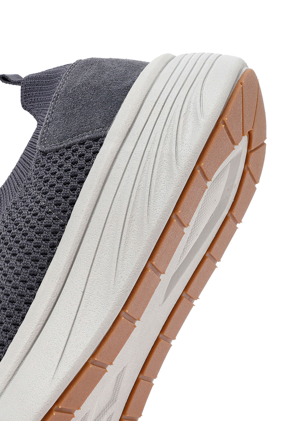 Derimod Zero Men's Gray Thick Soled Fabric Sneaker