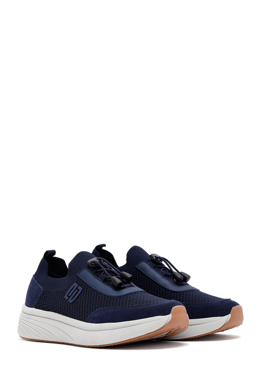 Derimod Zero Men's Navy Blue Thick-Soled Fabric Sneaker