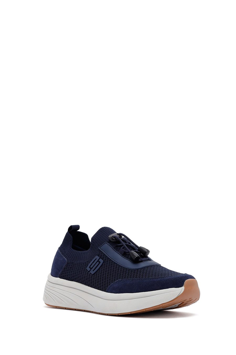 Derimod Zero Men's Navy Blue Thick-Soled Fabric Sneaker