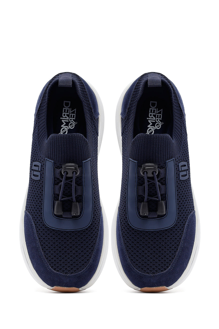 Derimod Zero Men's Navy Blue Thick-Soled Fabric Sneaker