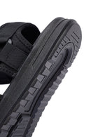 Erkek Siyah Kumaş Sandalet | Derimod