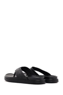 Erkek Siyah Deri Terlik | Derimod