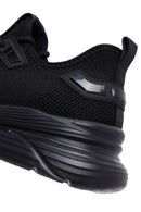 Derimod Zero Men's Black Lace-Up Thick-Sole Fabric Sneaker | Derimod