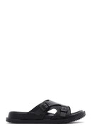 Erkek Siyah Tokalı Terlik | Derimod