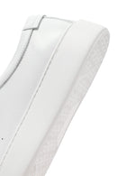 Erkek Beyaz Bağcıklı Kalın Tabanlı Deri Sneaker | Derimod