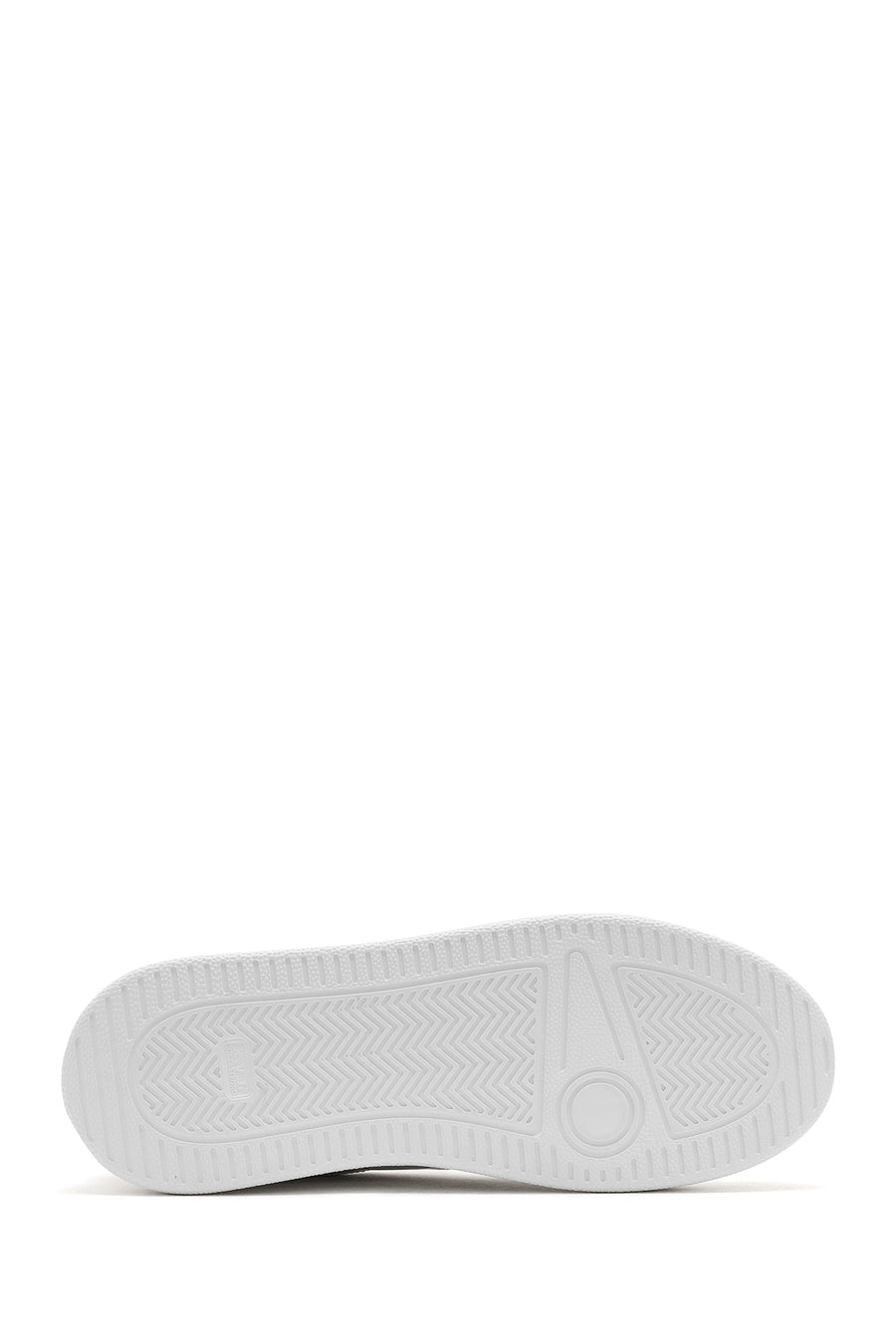 Men's White Lace-up Leather Sneaker