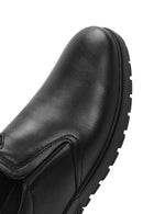 Derimod Fly Men's Black Leather Casual Loafer | Derimod
