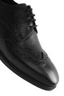 Men's Black Laced Leather Classic Shoes | Derimod