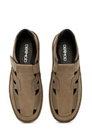 Erkek Bej Nubuk Deri Casual Ayakkabı | Derimod