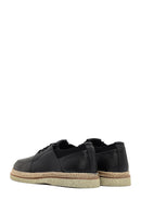 Erkek Siyah Bağcıklı Deri Casual Ayakkabı | Derimod