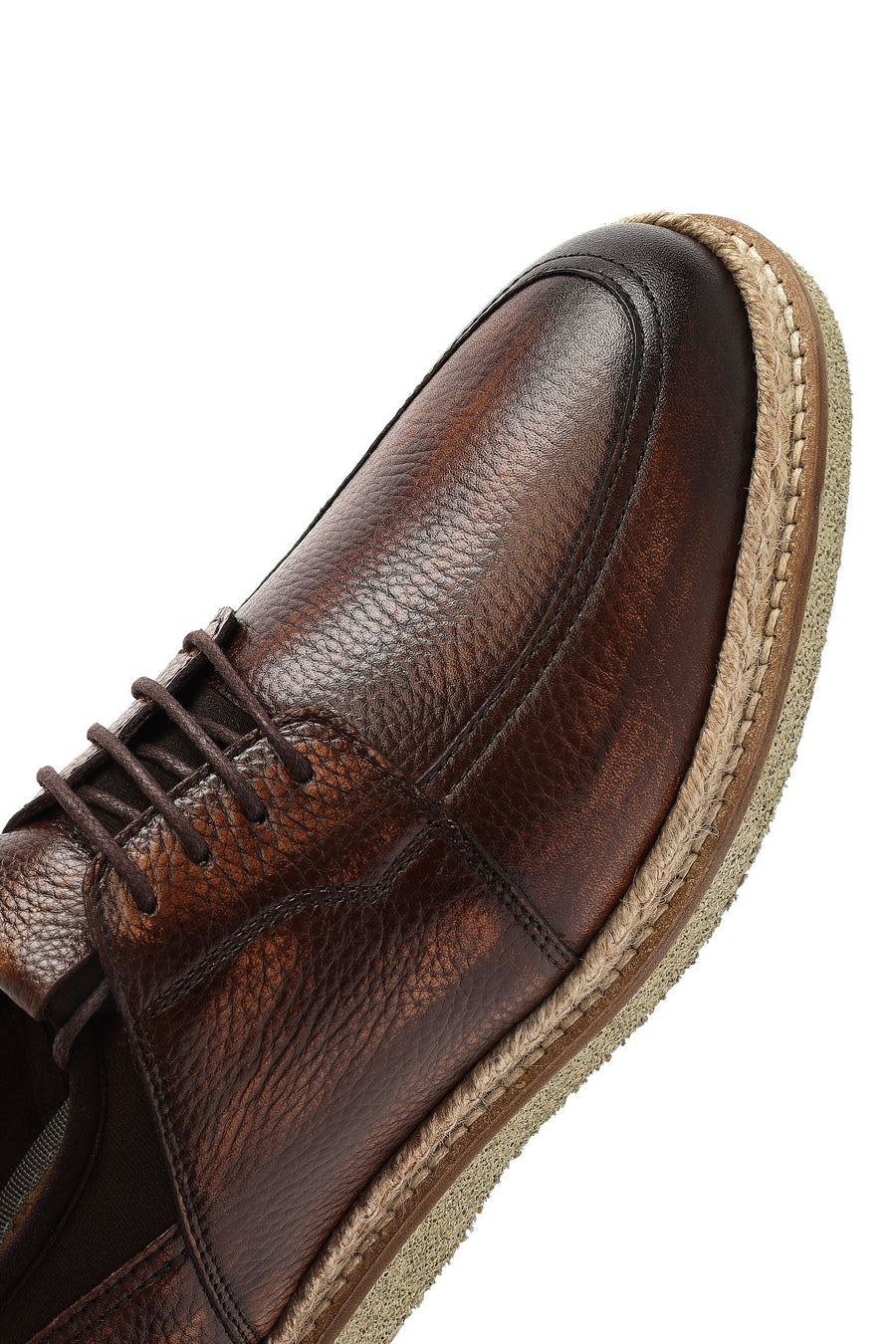 Men's Brown Lace-up Leather Casual Shoes