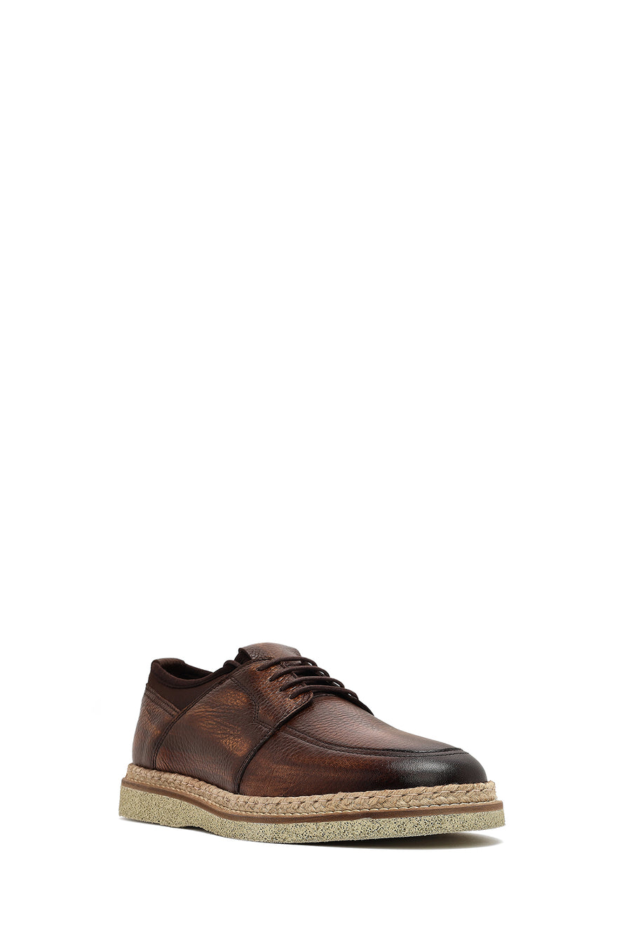 Men's Brown Lace-up Leather Casual Shoes