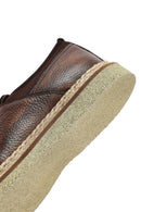 Erkek Kahverengi Bağcıklı Deri Casual Ayakkabı | Derimod