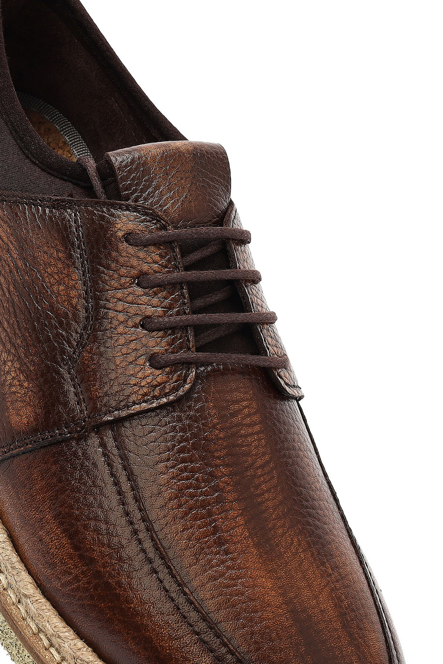 Men's Brown Lace-up Leather Casual Shoes