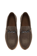 Erkek Vizon Süet Deri Casual Loafer | Derimod