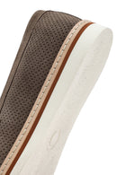 Erkek Vizon Süet Deri Casual Loafer | Derimod