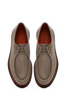 Men's Mink Lace-Up Nubuck Leather Casual Shoes | Derimod