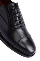 Erkek Siyah Bağcıklı Deri Klasik Ayakkabı | Derimod