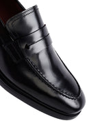 Erkek Siyah Deri Klasik Loafer | Derimod