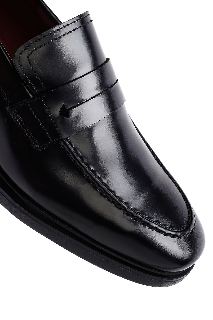 Men's Black Leather Classic Loafer