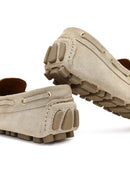 Erkek Bej Süet Deri Loafer | Derimod