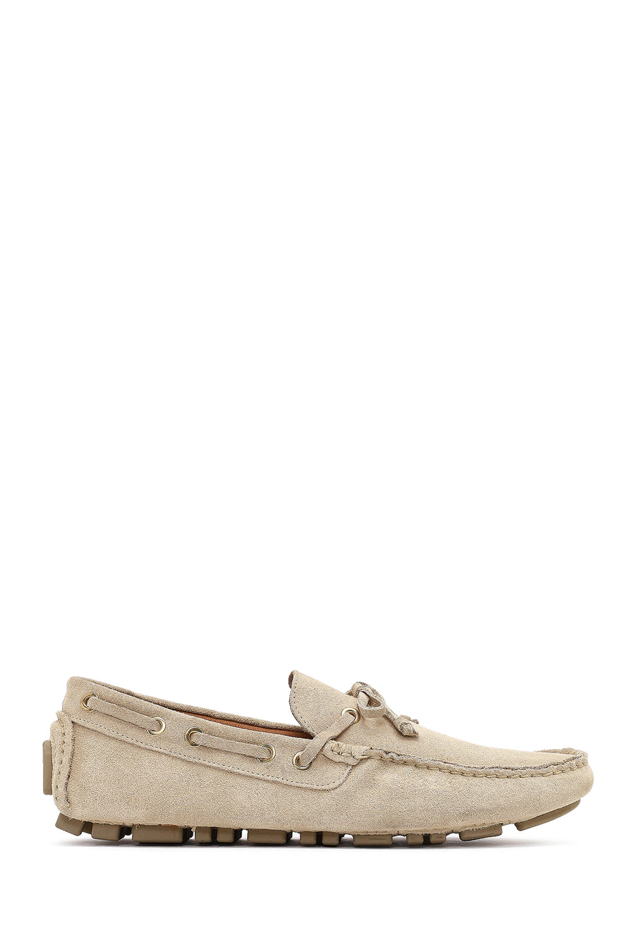 Erkek Bej Süet Deri Loafer 25SFD750010 | Derimod