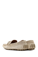 Erkek Bej Süet Deri Loafer | Derimod