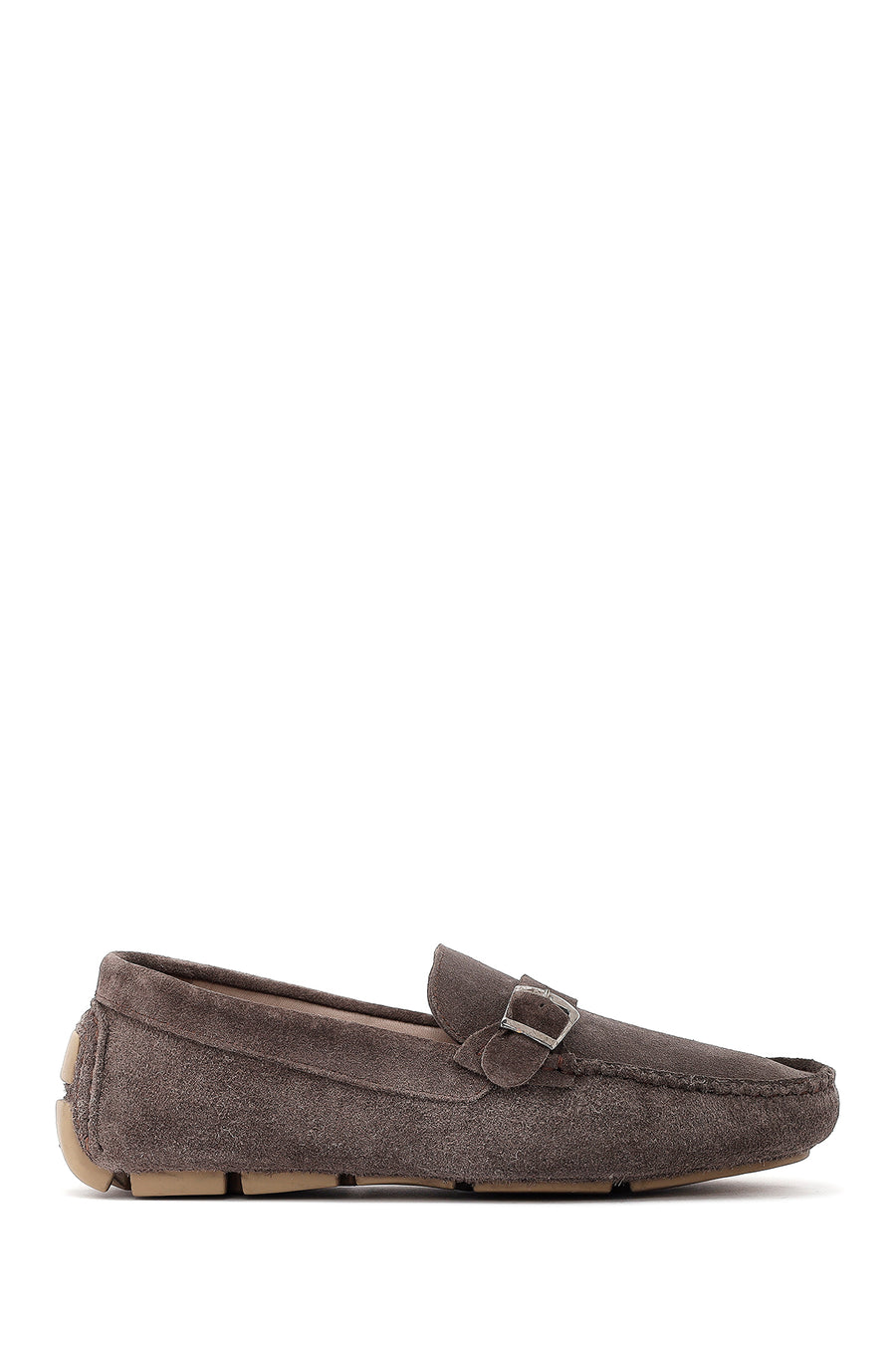 Erkek Vizon Süet Deri Casual Loafer 25SFD750110 | Derimod