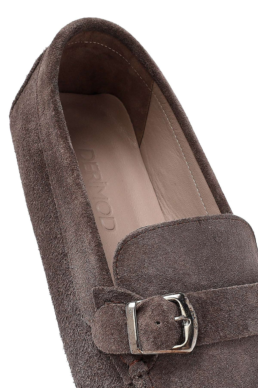 Erkek Vizon Süet Deri Casual Loafer
