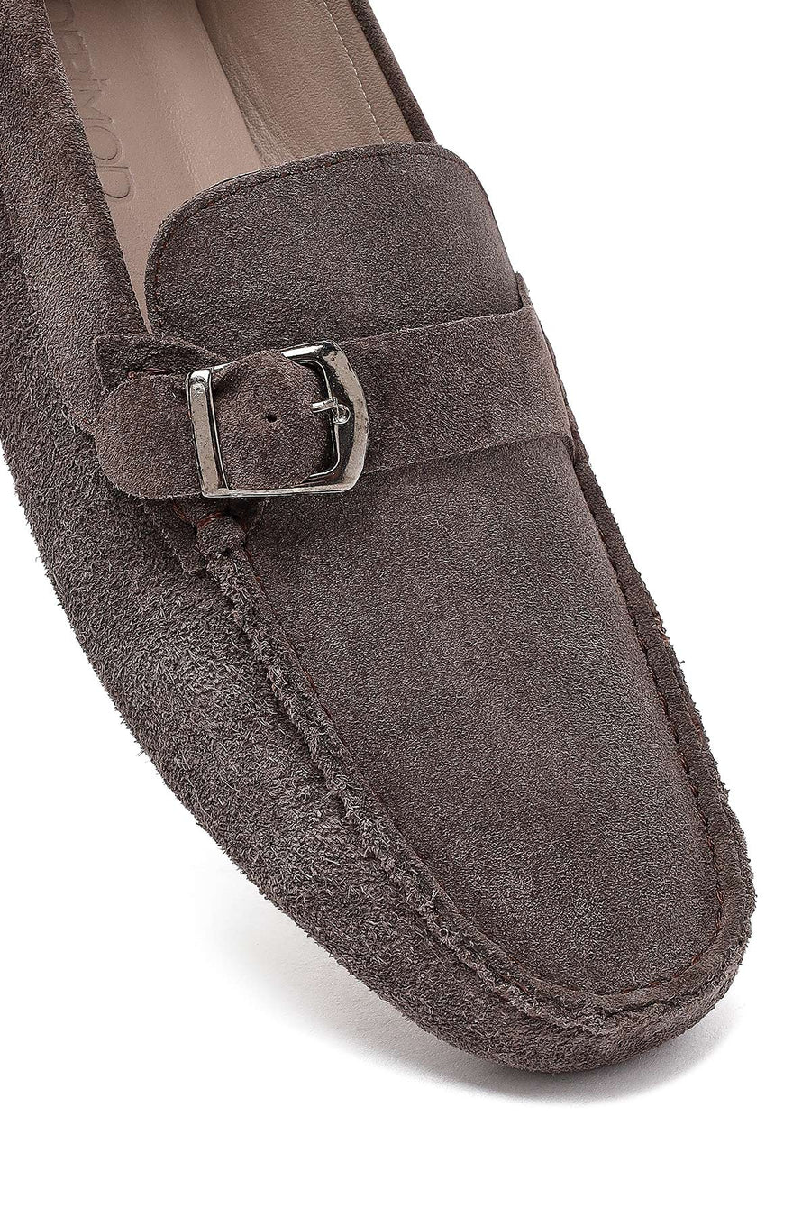 Erkek Vizon Süet Deri Casual Loafer
